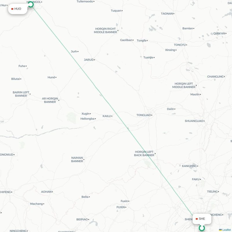 SHE - HUO route map