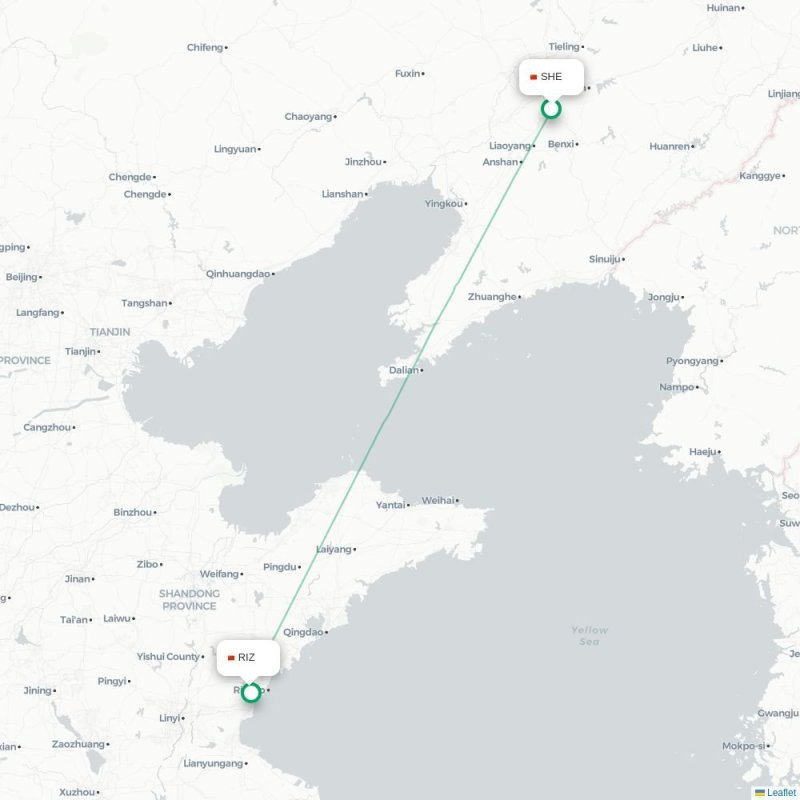SHE - RIZ route map