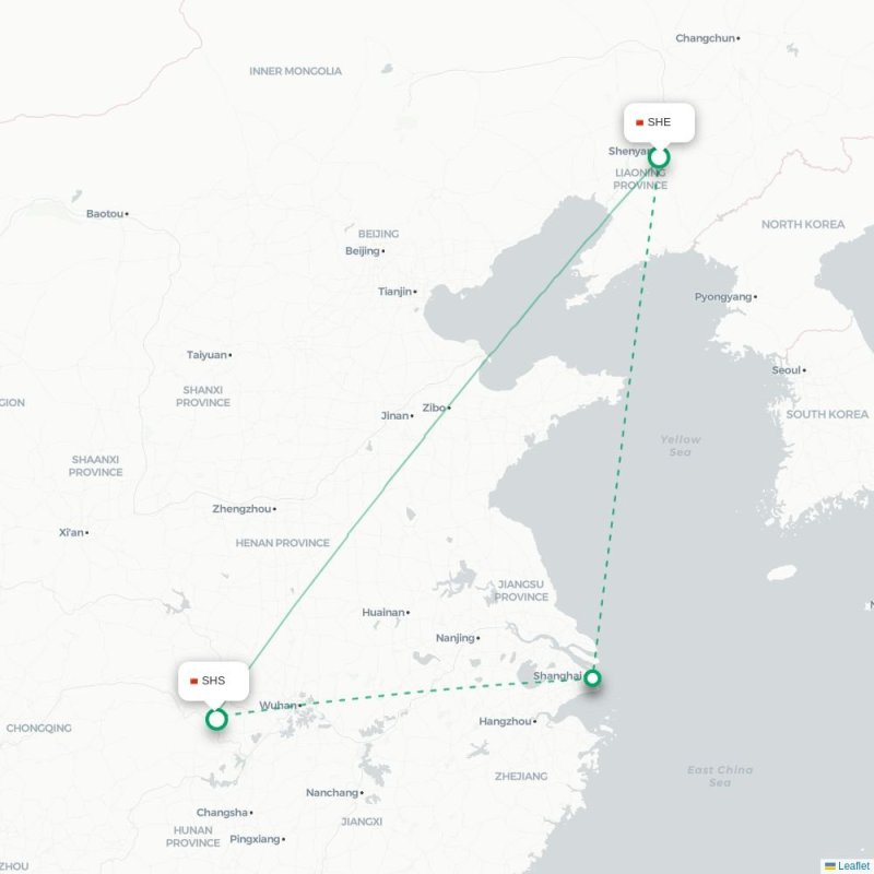 SHE - SHS route map