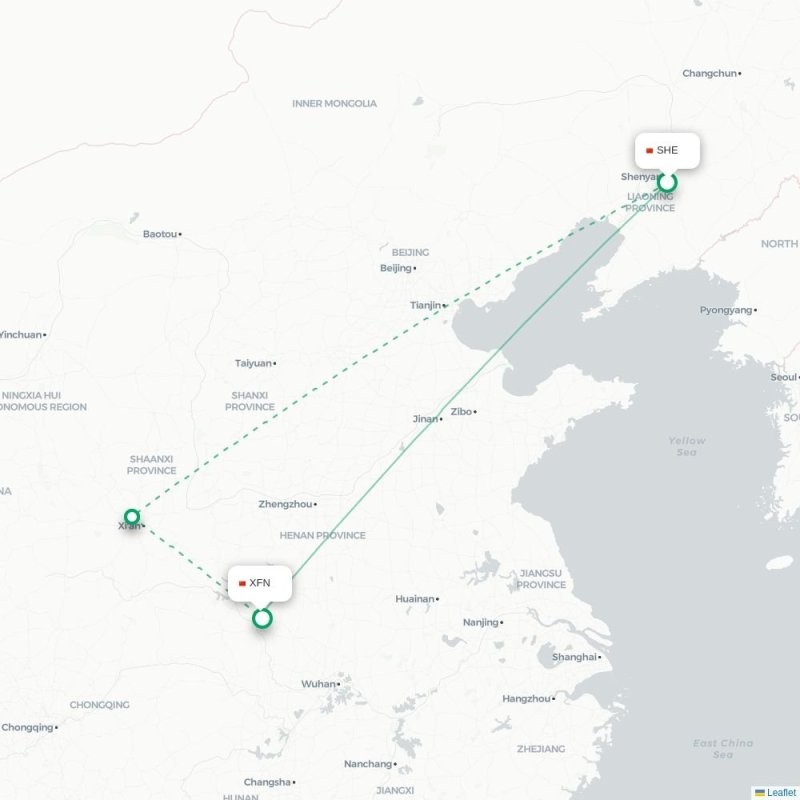 SHE - XFN route map