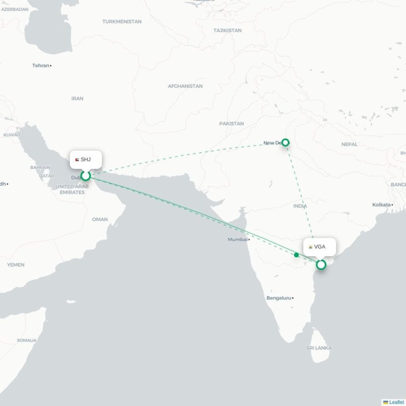 SHJ - VGA route map