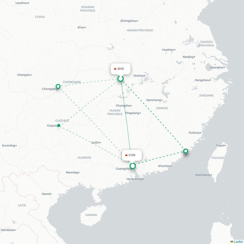 SHS - CAN route map
