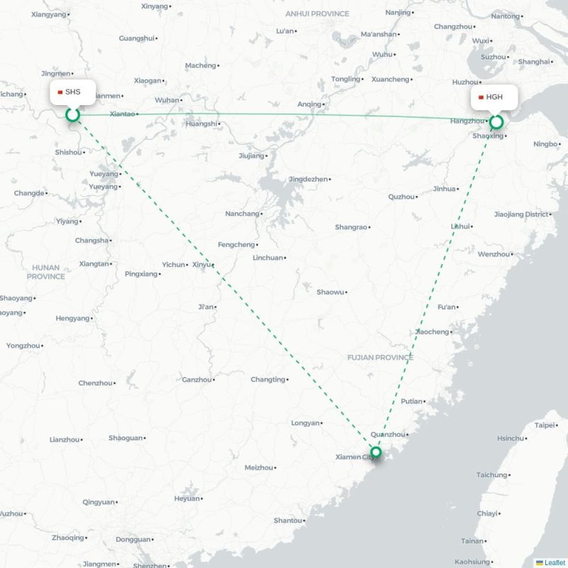 SHS - HGH route map