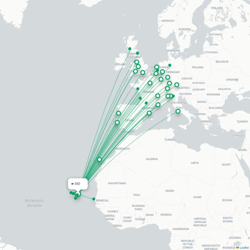SID - GLA route map