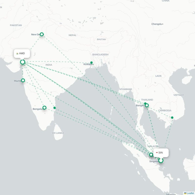 SIN - AMD route map