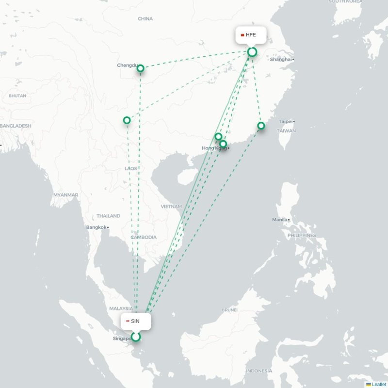 SIN - HFE route map