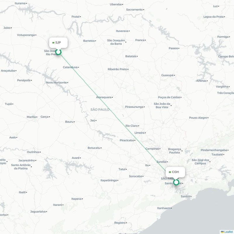 SJP - CGH route map