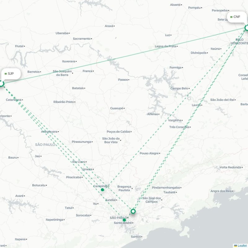SJP - CNF route map