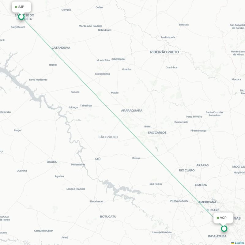 SJP - VCP route map