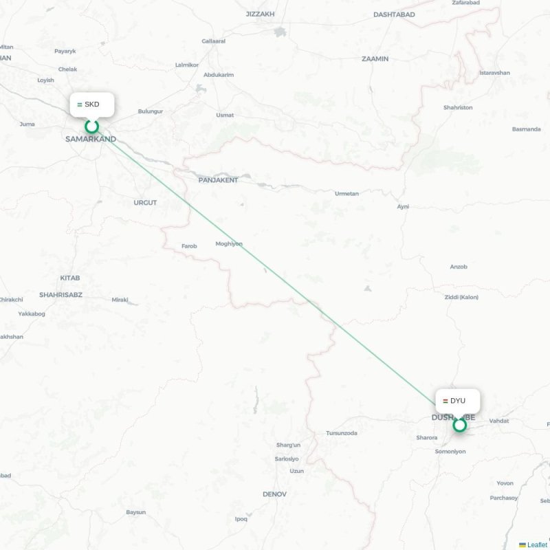 SKD - DYU route map