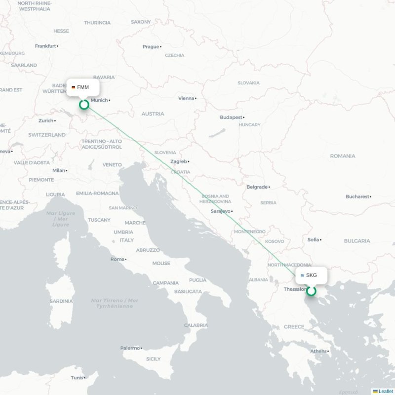 SKG - FMM route map