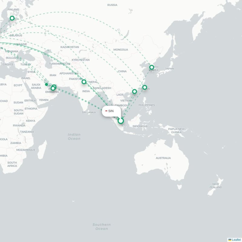 SKP - FRA route map