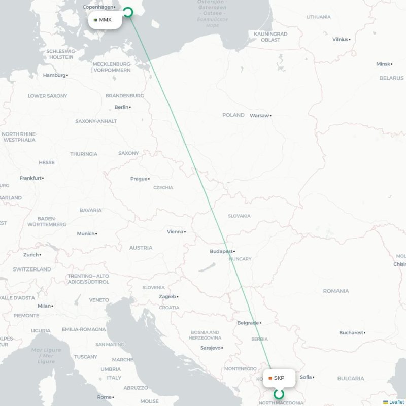 SKP - MMX route map