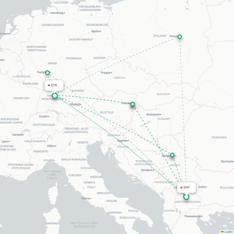 SKP - STR route map