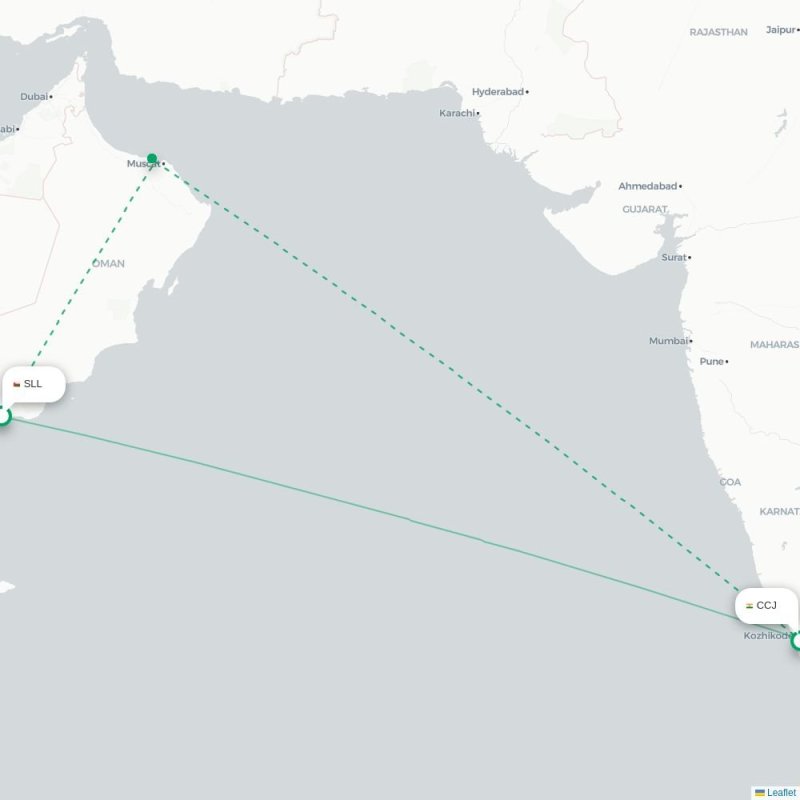 SLL - CCJ route map