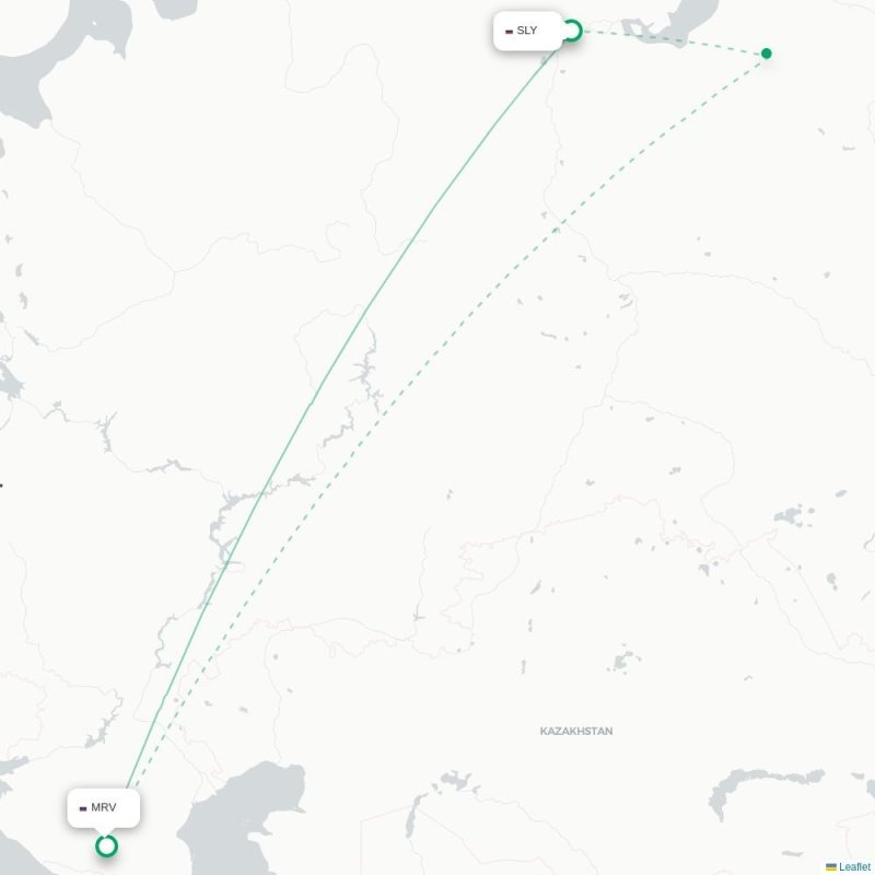 SLY - MRV route map