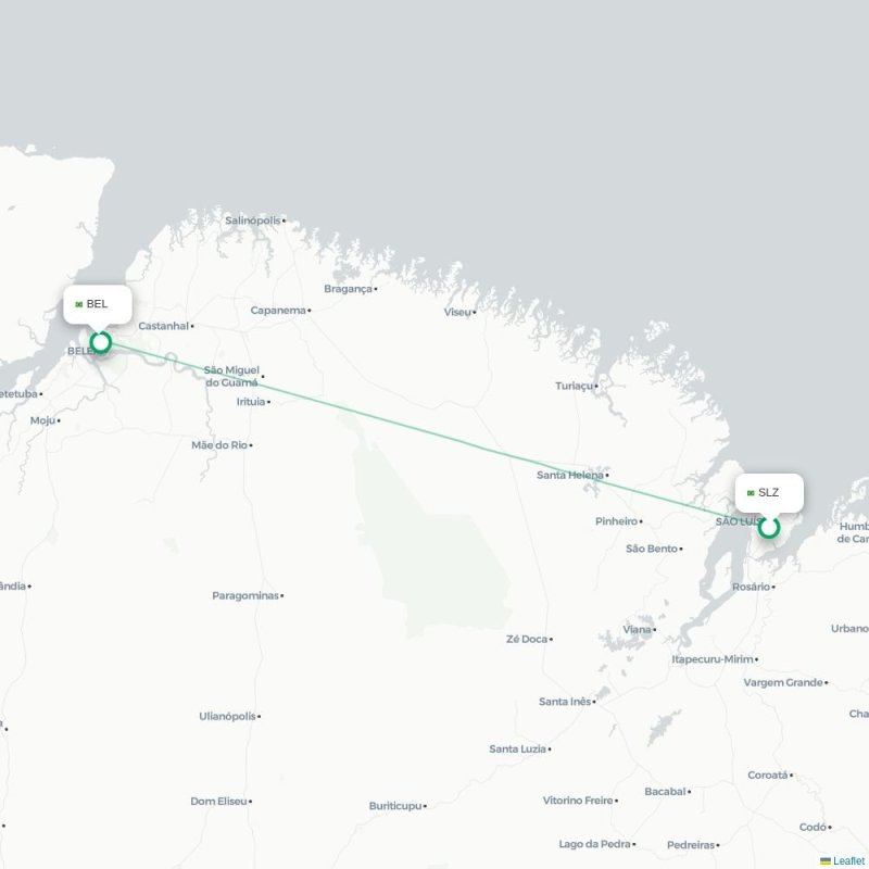 SLZ - BEL route map