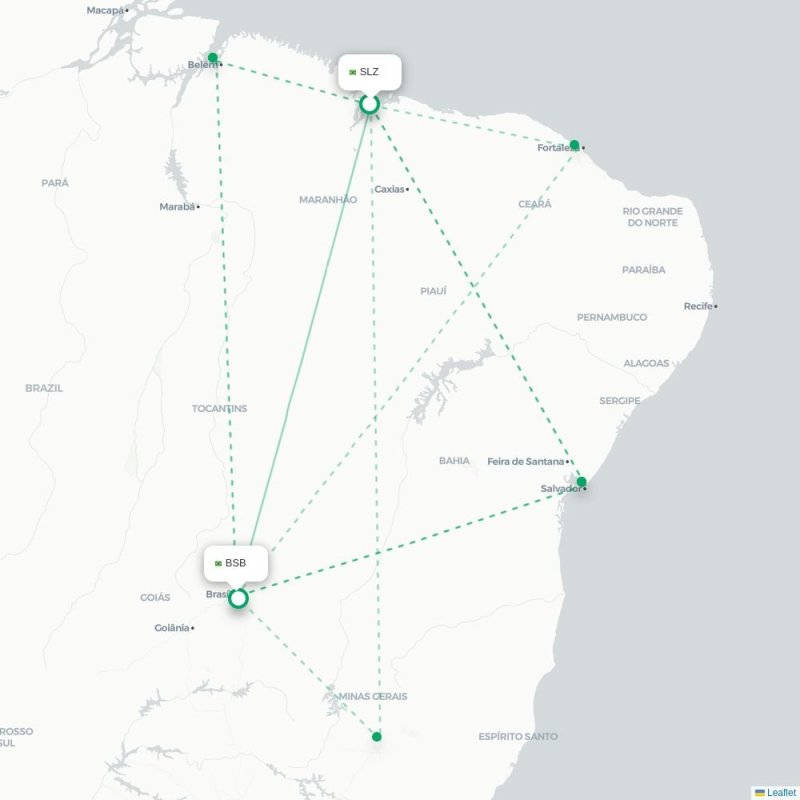 SLZ - BSB route map