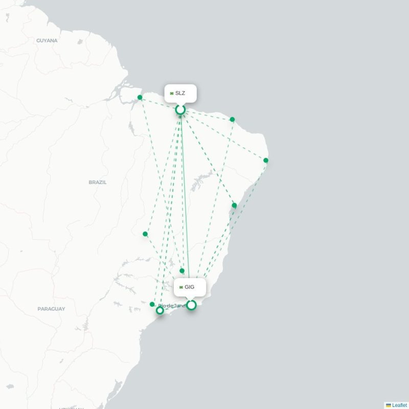SLZ - GIG route map