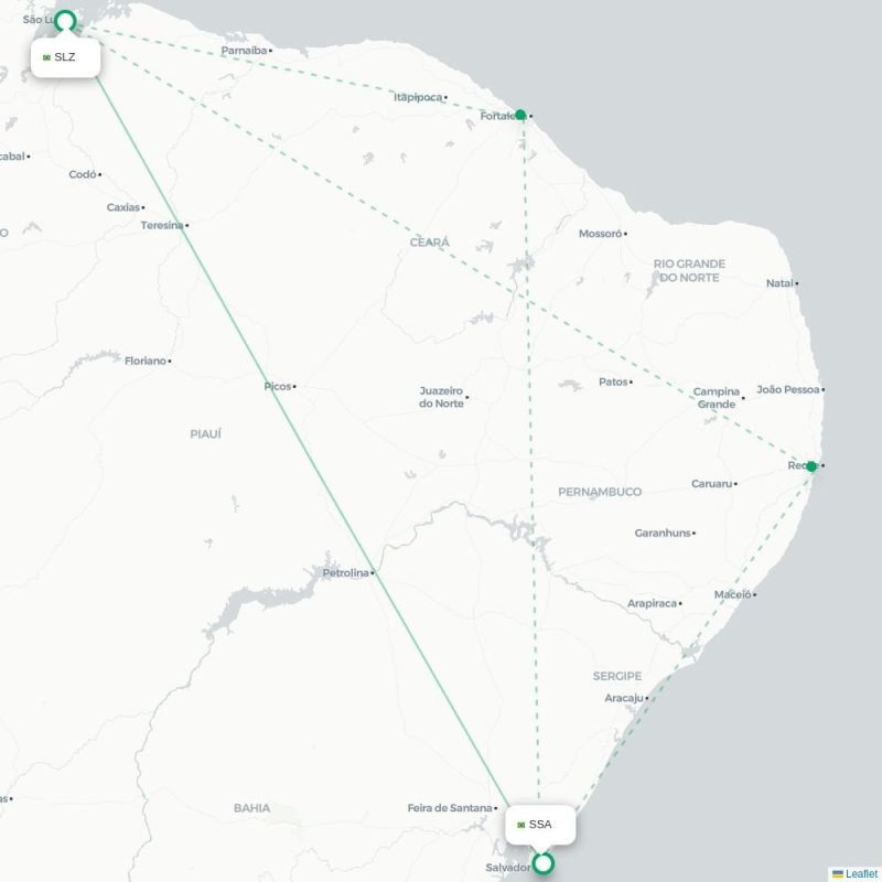 SLZ - SSA route map