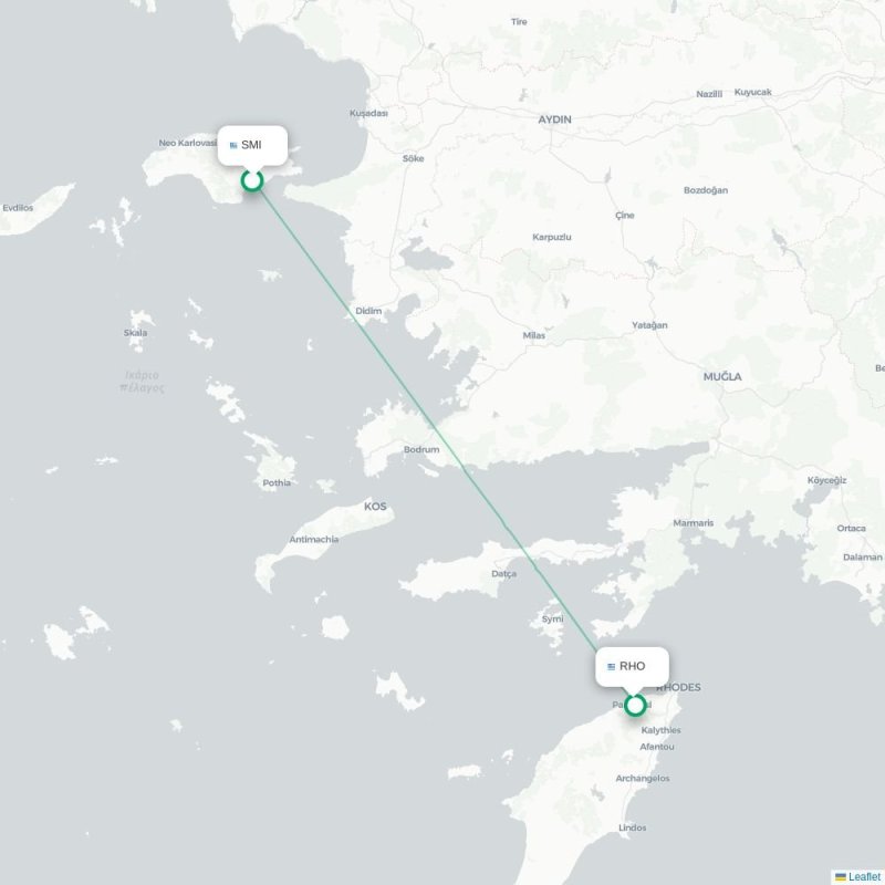 SMI - RHO route map