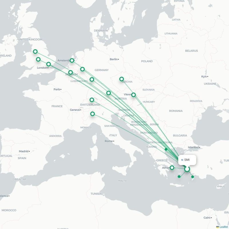 SMI - MAN route map