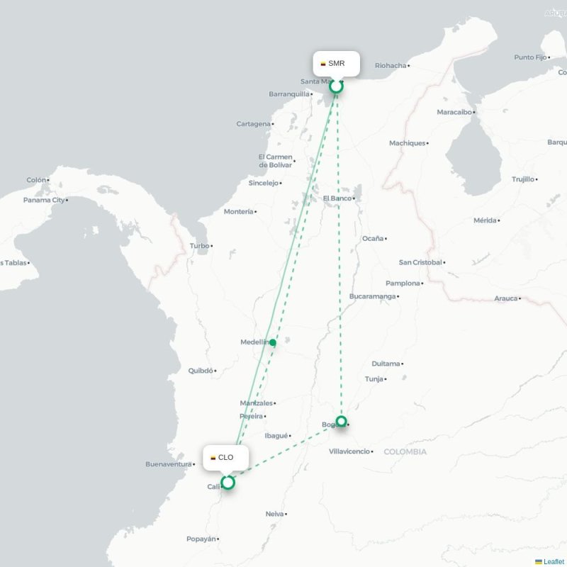SMR - CLO route map
