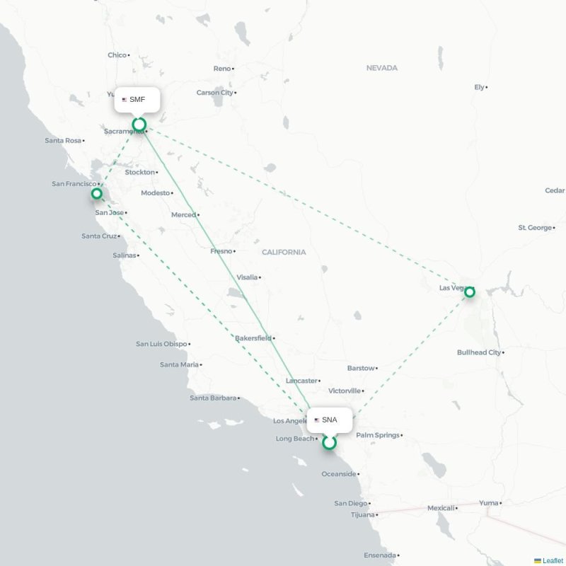 SNA - SMF route map