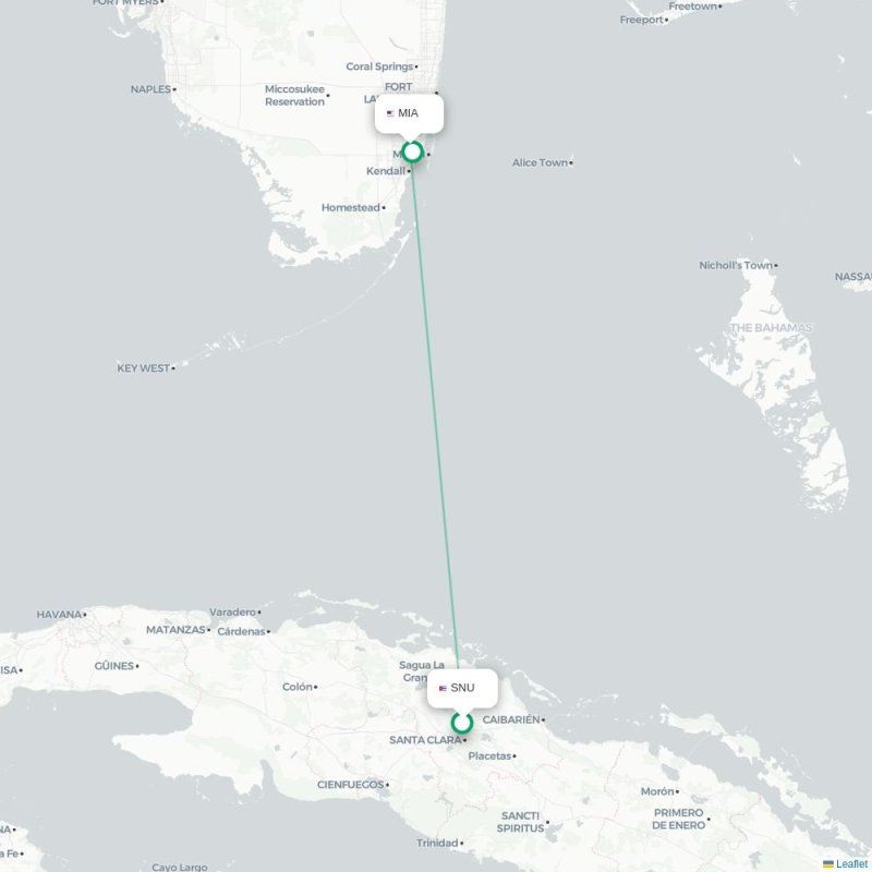 SNU - MIA route map