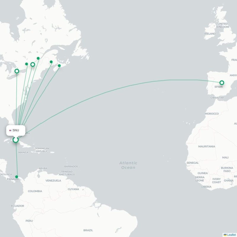 SNU - YQB route map