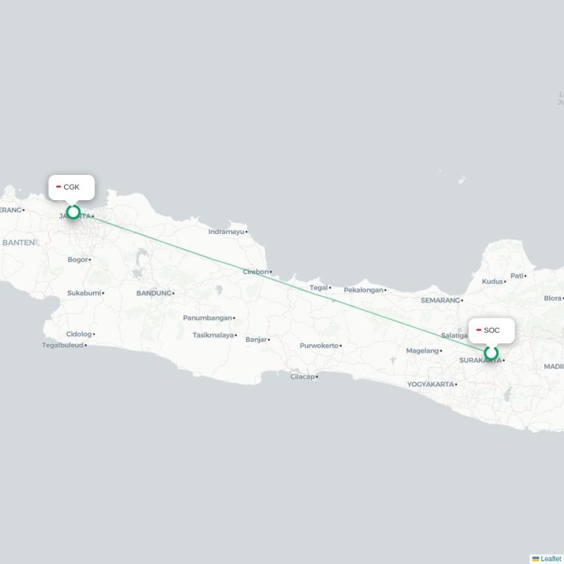 SOC - CGK route map