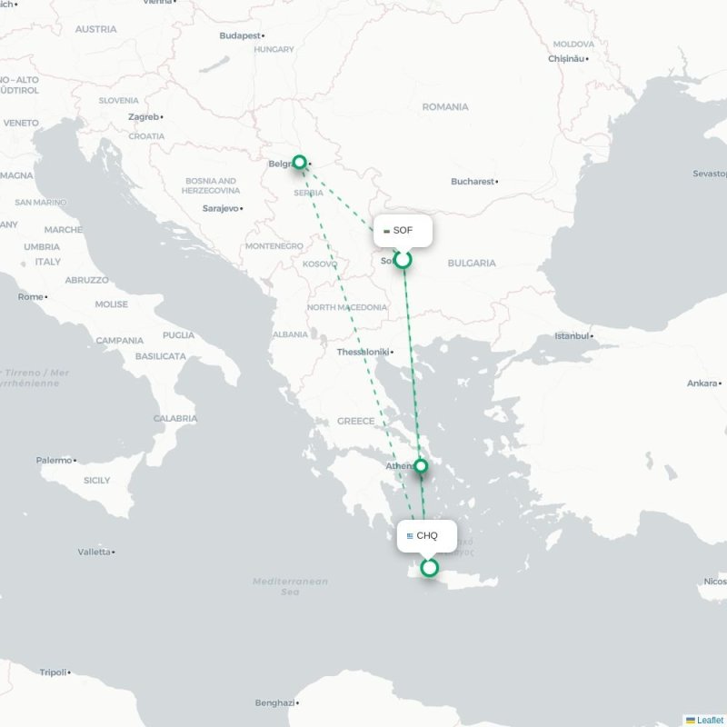 SOF - CHQ route map