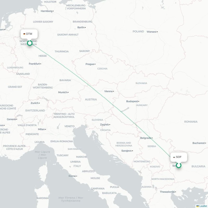 SOF - DTM route map