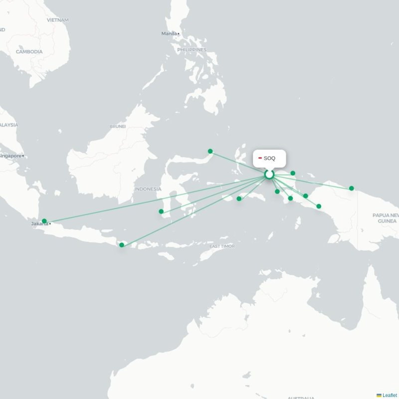 SOQ - FKQ route map