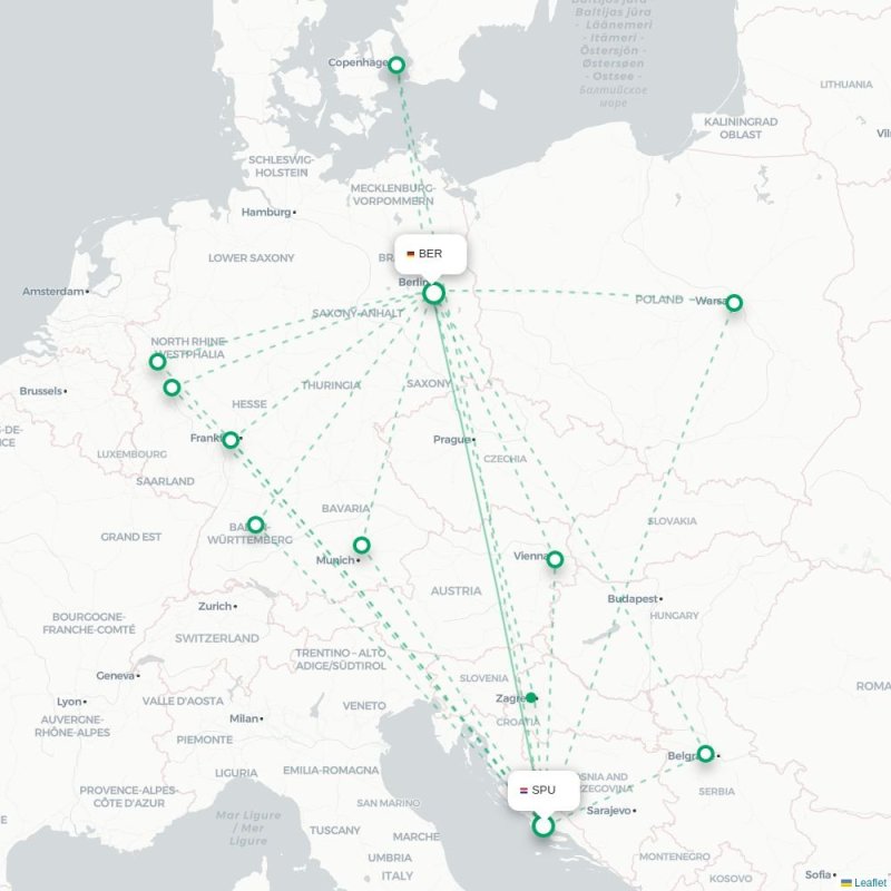 SPU - BER route map