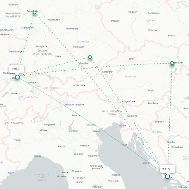 SPU - BSL route map