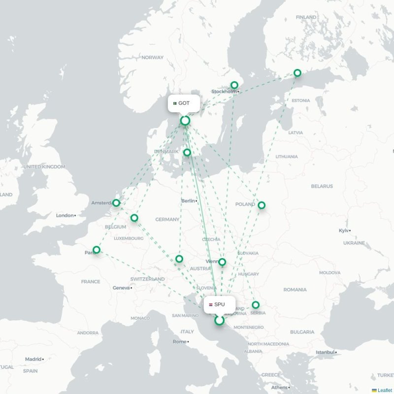 SPU - GOT route map