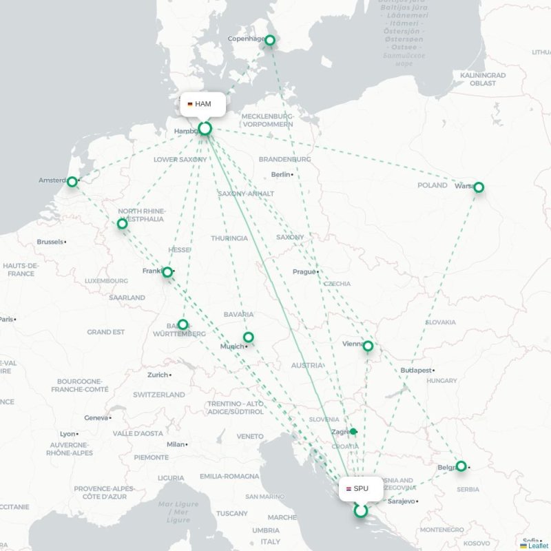 SPU - HAM route map