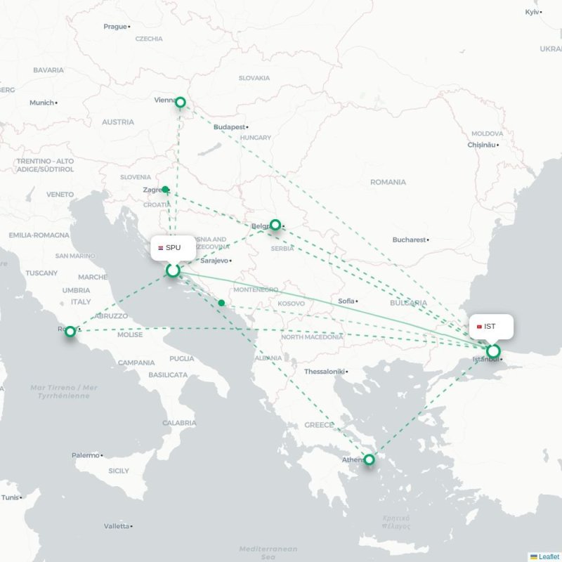SPU - IST route map