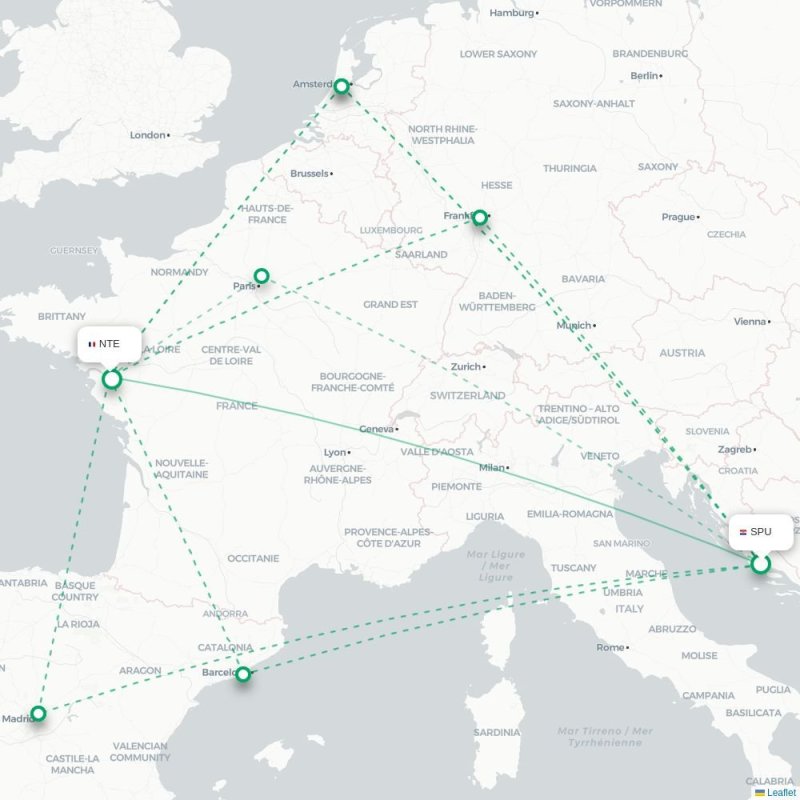 SPU - NTE route map