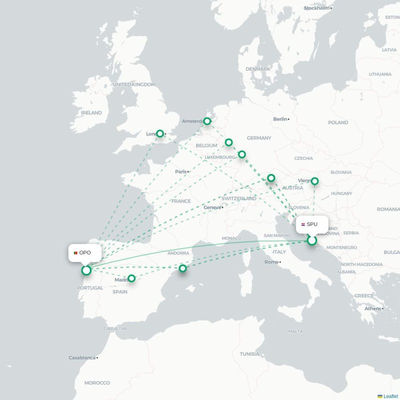 SPU - OPO route map