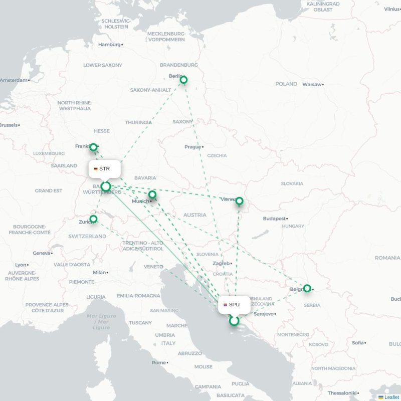 SPU - STR route map