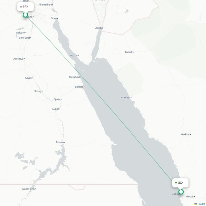 SPX - JED route map