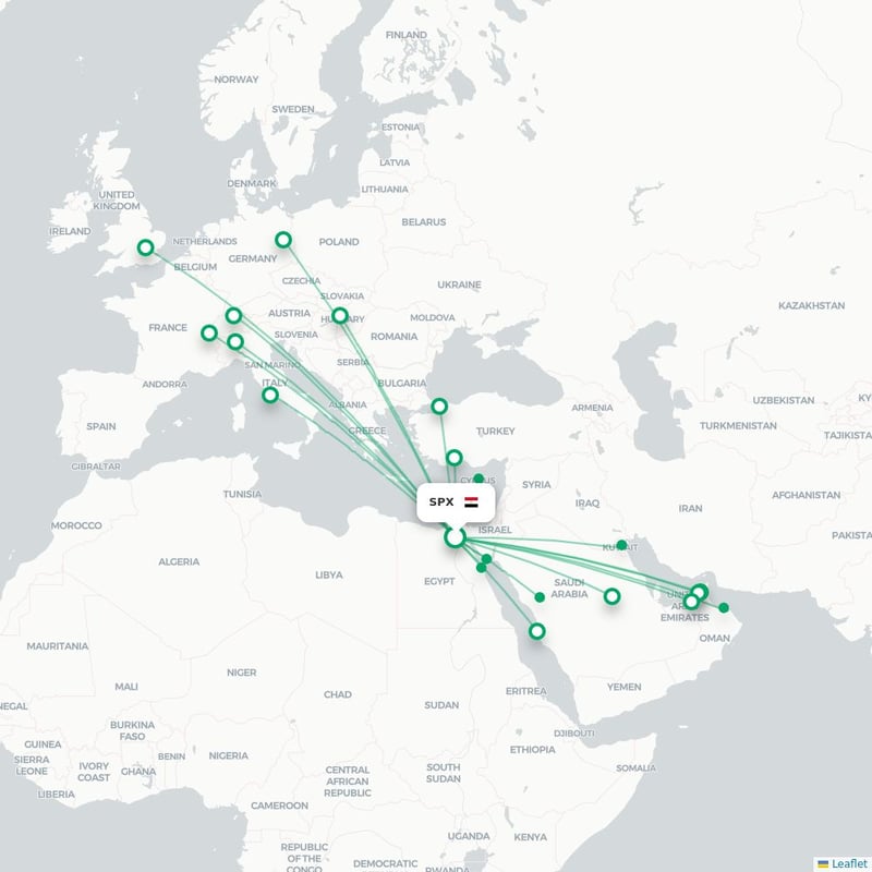 Route map Giza  SPX 