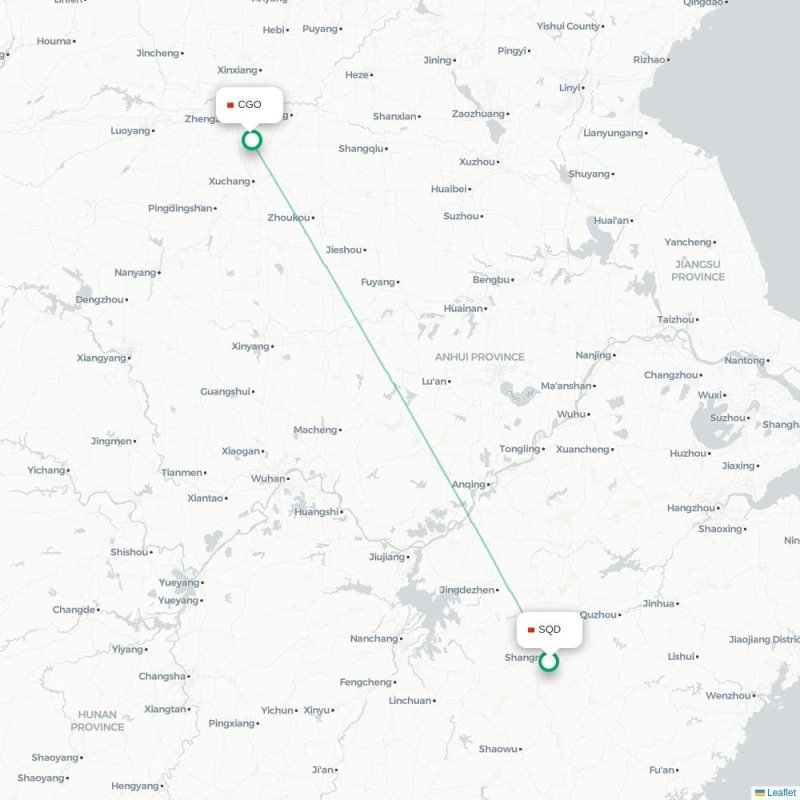 SQD - CGO route map