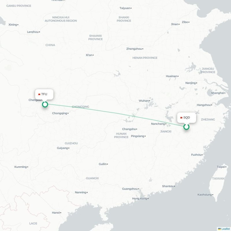 SQD - TFU route map