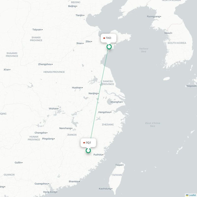 SQJ - TAO route map