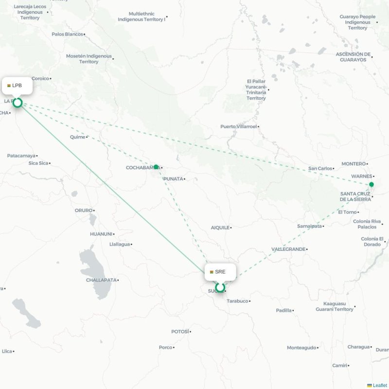 SRE - LPB route map