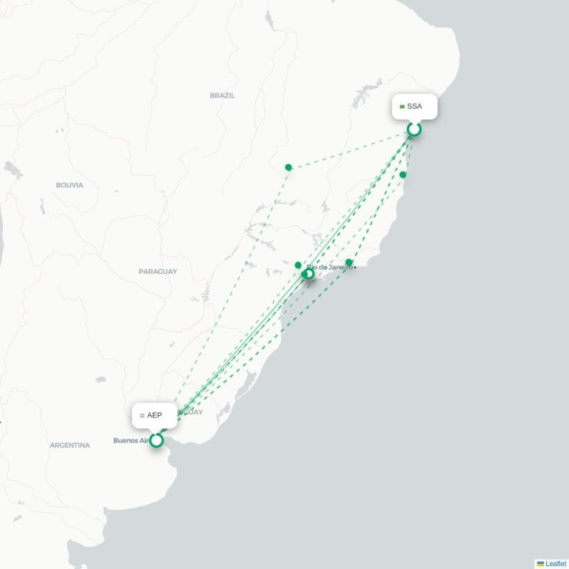 SSA - AEP route map