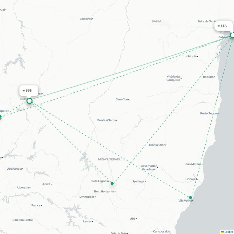 SSA - BSB route map